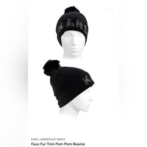 Cozy Black Knit Beanie with Pom Pom